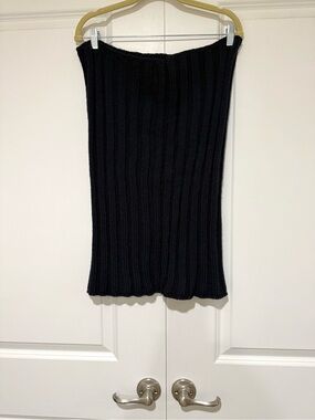 Mossimo Supply Co. Navy Ribbed Knit Infinity Scarf